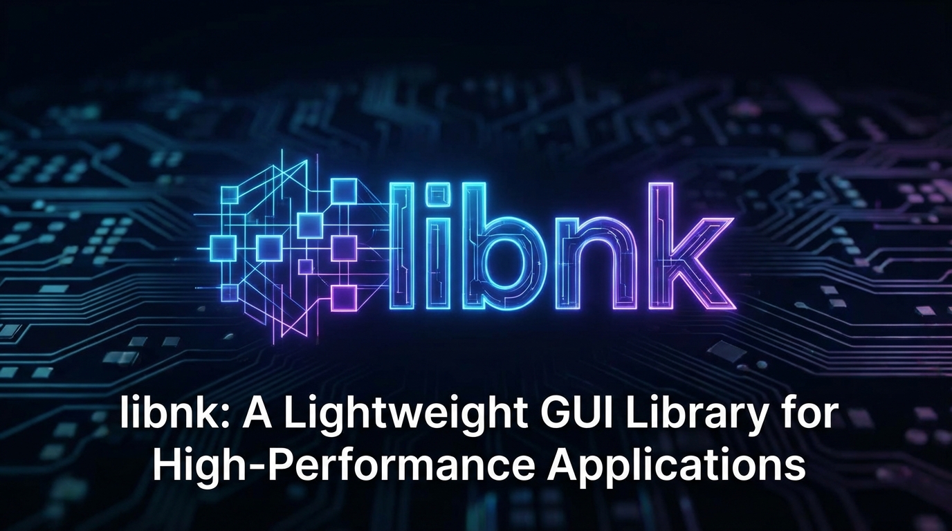 libnk: A Lightweight GUI Library for High-Performance Applications