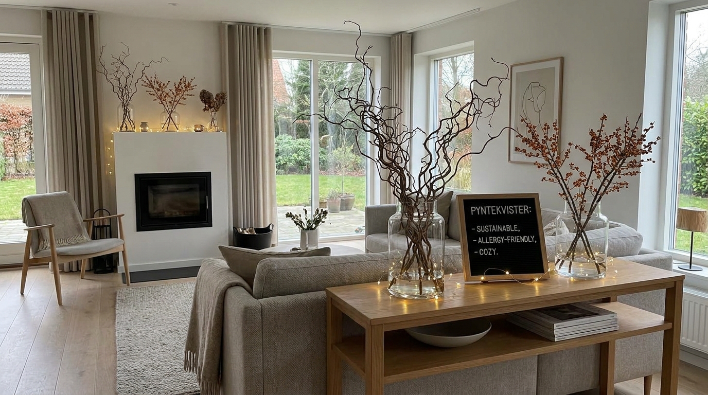 Pyntekvister explained: decorative branches, styling ideas, benefits, and modern interior trends